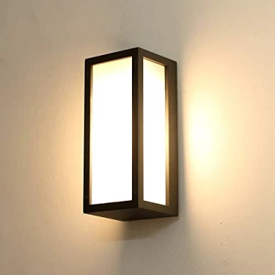 Image of HLFVLITE Outside Wall Light, Max 40W E27 Aluminum Outdoor Lamp Exterior Sconce, IP54 Waterproof, Anthracite Grey