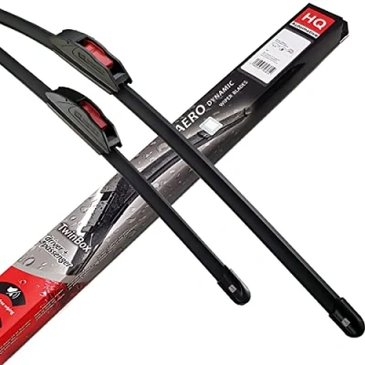 Image of HQ AUTOMOTIVE Front Windscreen Wiper Blades Fits: HYUNDAI i20 onwards model: ADB61 421 2pcs set