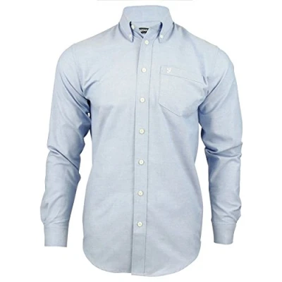 Image of Farah Classic Men&#039;s Cookson Formal Shirt, Regatta Blue, Medium