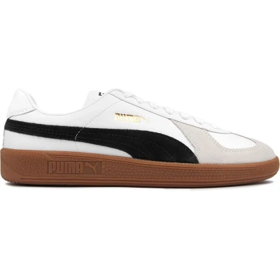 Image of Puma ARMY Trainer Unisex Trainers, Size: 6, White/black Leather