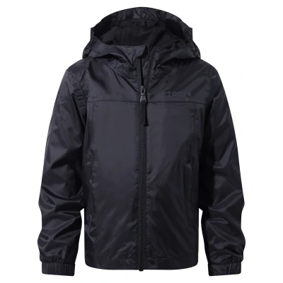 Image of TOG24 Copley Kids Lightweight 100% Waterproof Jacket with Hood, 5K Packaway Rain Carry Bag, Windproof &amp; Breathable, Ideal for School and General Outdoor Use