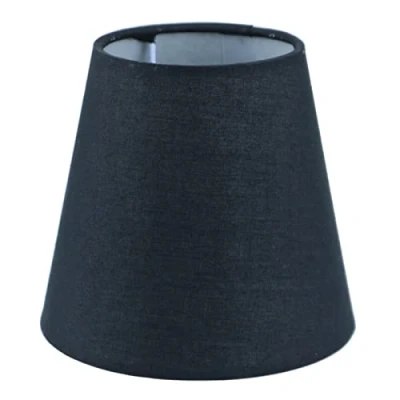 Image of Sinta Lampshades Fabric Lampshade Ø5.5/14cm Small Light Shade for E14/E27 Chandelier Upright Wall Lamp Table Candle Lampshade,Black