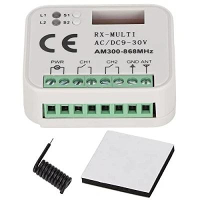 Image of Two Way Remote Control Switch Module, 9 to 30V Universal Smart Wireless Multi Frequency Receiver Module 300 868MHz