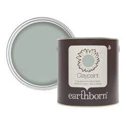 Image of earthborn Claypaint, Breathable paint for Walls and Ceilings (Grassy, 2.5 Litre)