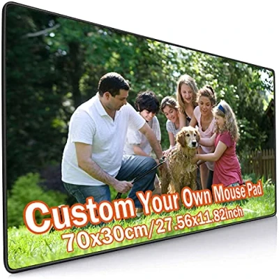 Image of NC Custom Photo Mouse Pad, Large Professional Gaming Mat with Stitched Edges, Creative Gift, Personalized Desk 70x30cm