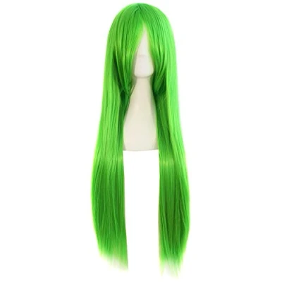 Image of MapofBeauty 32&quot; 80cm Long Straight Anime Costume Cosplay Wig Party (Green)