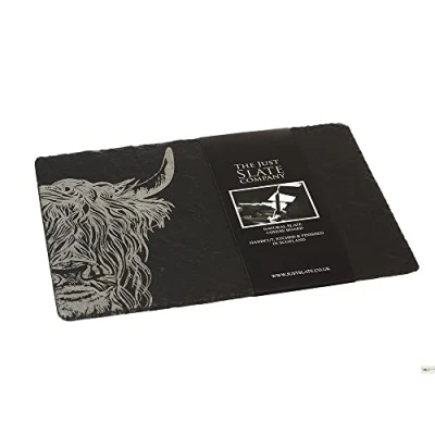 Image of The Just Slate Company Highland Cow Cheese Board