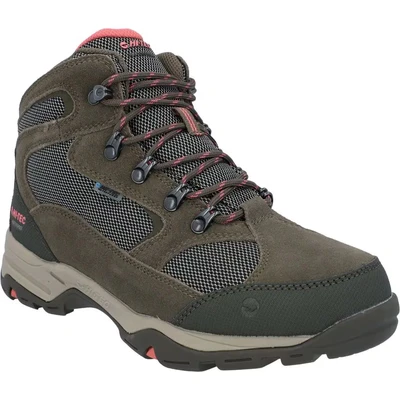Image of HI TEC Storm WP Womens Hiking shoes, Women&#039;s, Size: 7, Taupe/dune/georgia peach Leather and textile
