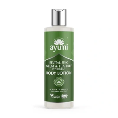 Image of Ayumi Neem &amp; Tea Tree Body Lotion, Maintains a Level of Hydration Softeness For Oil Prone Skin, With Witch Hazel and Hint Nettle to Firm Tone 1 x 250ml