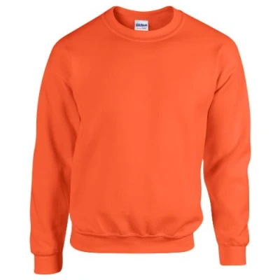 Image of GILDAN Men&#039;s 50/50 Adult Crewneck Sweatshirt, Orange, XXL UK