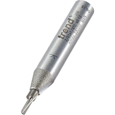 Image of Trend Professional Single Flute Cutter, 1/4 Inch Shank, 1.5mm Cut Diameter &amp; 6mm Length, Tungsten Carbide Tipped, 2/01X1/4TC