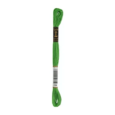 Image of Anchor Embroidery Thread, Cotton, 00239 Foliage Green, laubgrün