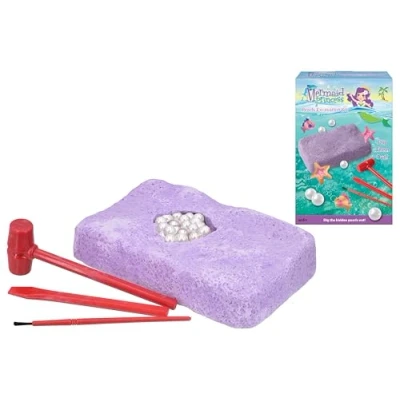 Image of KandyToys Mermaid Princess Pearl Excavation Kit Kids Dig Gifts For Girls