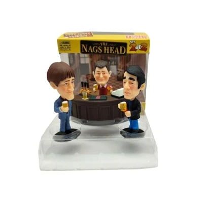 Image of Sporting Profiles Only Fools and Horses The Nags Head 4 Piece Bobble Buddies Bobblehead Box Set 2 Rodney, Mike, Trigger Bar