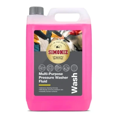 Image of SIMONIZ SAPP0174A Multi Purpose Pressure Washer Shampoo Fluid, Pink, 5 Litre