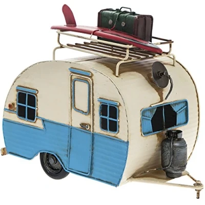 Image of lesser and pavey Figure Vintage Caravan 1 Piece White 28 cm x 15 23