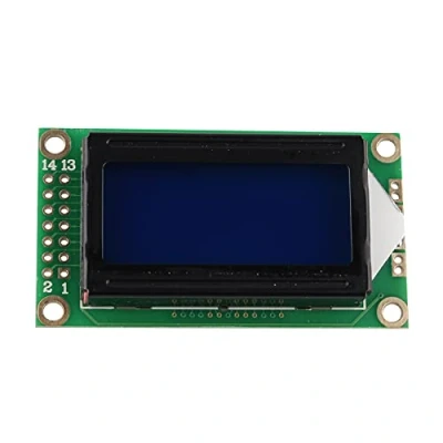 Image of HALJIA 0802 8x2 LCD White Character Blue Display Module Backlight Board DC 5V Compatible with Arduino Raspberry Pi