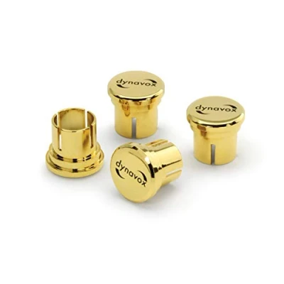 Image of Dynavox RCA Protection Caps, High End Caps for Connections, 24k Gold Plated, Set of 4