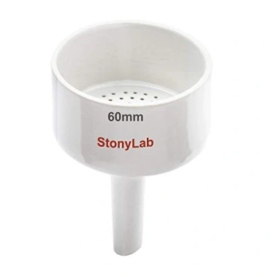 Image of StonyLab Porcelain Buchner Funnel 60 mm, Filter OD 6 cm ID 5.4 for Laboratory
