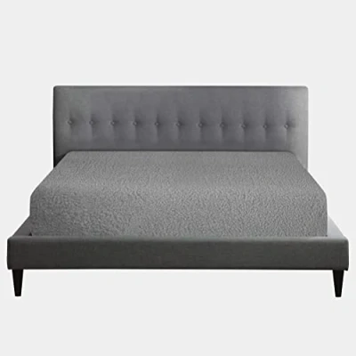 Image of GC GAVENO CAVAILIA Teddy Fleece Fitted Sheet Single, Super Soft Bottom With Elasticated Corners, Warm &amp; Cozy Polyrster Bed sheets, Silver