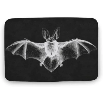 Image of Flavas Gothic Home Decor,Goth Door Mat,Occult Doormat,Halloween Doormat,Gothic Mat,Bat Doormat,Home Decor,Welcome Mat,Indoor Doormat,Front Back Mat 30x18 Inch