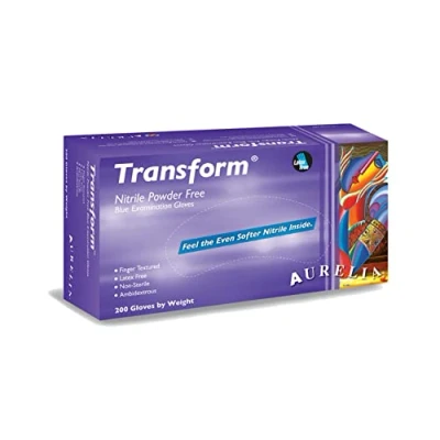 Image of NITRILE GLOVES, SUPER THIN, M PK100 9889A7 By AURELIA