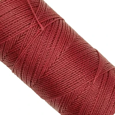 Image of Linhasita Waxed Thread 100 g / 170 m Polyester 1 mm Thick Macrame, 30 Colours burgundy