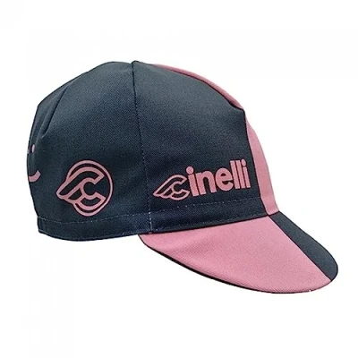 Image of Cinelli Vigorosa II Cycling Cap, Blue/Pink, One Size