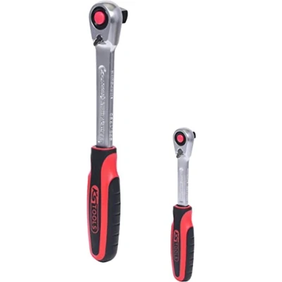 Image of KS Tools 920.0002 SlimPOWER Reversible ratchetn set, 2 pcs1/4&quot; + 1/2&quot;