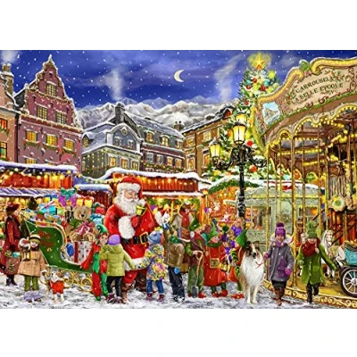 Image of Vermont Christmas Company Carousel Jigsaw Puzzle 1000 Piece