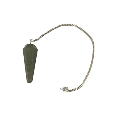 Image of VIE Naturals Pendulum with Chain, Green Aventurine Dark, One