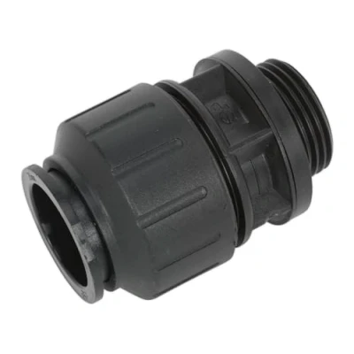 Image of Sealey Straight Adaptor 28mm 1&quot;BSP Pack of 2 (John Guest Speedfit® PM012818E)