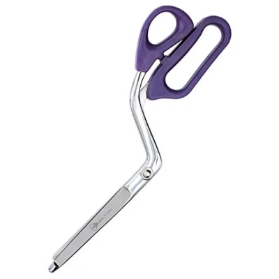 Image of Ultima 11.5&quot; Batting Scissors Cleanly Cuts Cotton, Wool, Polyester &amp; Cotton/Poly Blend (Purple)