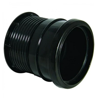 Image of FLOPLAST 110mm Ring Seal Soil Pipe Drain Connector Black