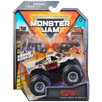 Image of Monster Jam 2022 Spin Master 1:64 Diecast Truck with Bonus Accessory: World Finals Zombie
