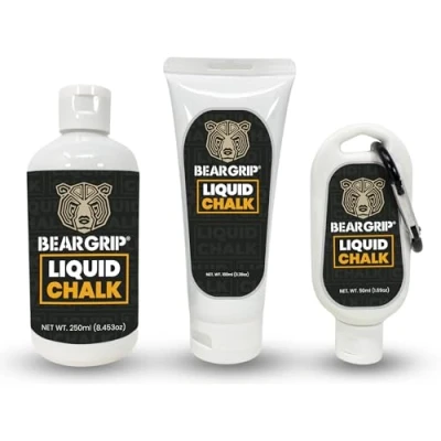 Image of BEAR GRIP LIQUID Chalk Sports Sweat Free Hands Crossfit Weight Lifting Power Rock Climbing Bodybuilding (100ml)