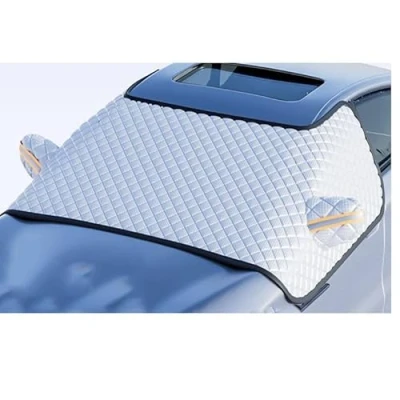 Image of Car Windscreen Frost Cover, for Renault Megane Winter Magnetic Protector Sun Shade Windshield Cover