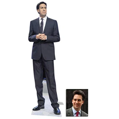 Image of Fan Pack Ed Miliband Lifesize Cardboard Cutout/Standee Includes 8x10 (20x25cm) Star Photo