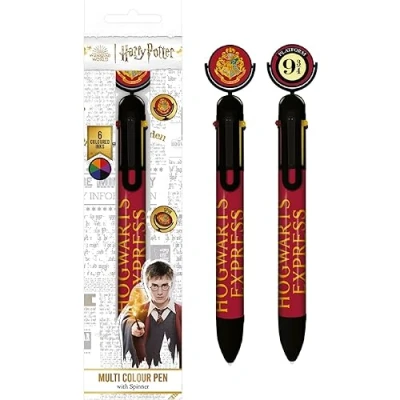 Image of HARRY POTTER Multicoloured Pen (Platform 9 ¾ Design) Gifts for Boys and Girls, School Supplies Pens Kids Official Merchandise