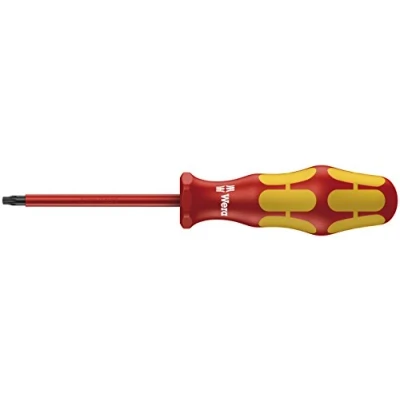 Image of Wera Kraftform Plus Series 100 VDE 160 i Insulated Screwdriver for Slot Screws with Lasertip
