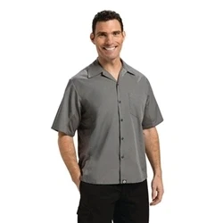 Image of Colour by Chef Works B179 S Cool Vent Chefs Shirt, Small, Grey
