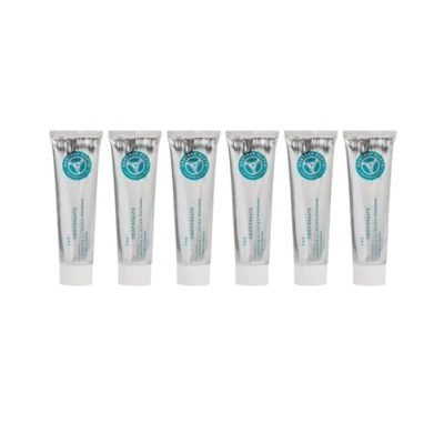 Image of Brother Earth Sustainable Toothpaste (6 Pack) with 1450 PPM Fluoride Natural Whitening Hydroxyapatite Vegan Infinitely Recyclable Aluminium Tube 6 x 100ml