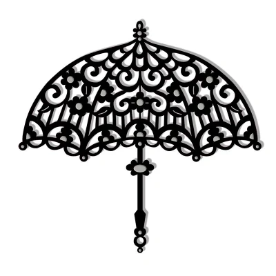Image of Sweet Dixie SDD145 Filigree Parasol Die, Grey