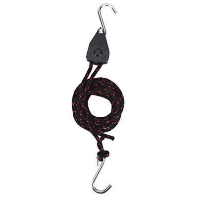 Image of VGEBY Rope Ratchet, Adjustable Hanger Kayak Canoe Boat Pulley Lock Bow Stern Tie Down Strap Lashing Water Sports