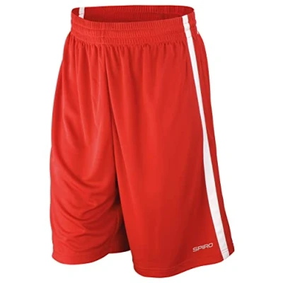 Image of Spiro Basketball Quick Dry Shorts Royal/White L