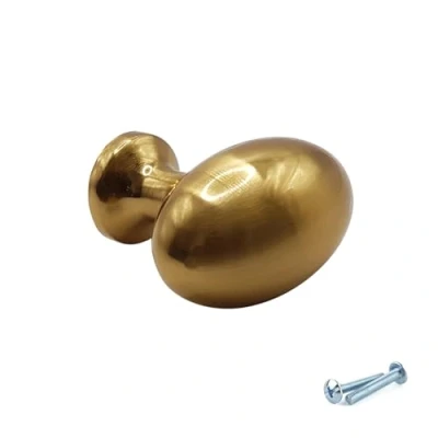 Image of M4TEC Interior Kitchen Cabinet Door Knobs Cupboards Drawers Bedroom Furniture Pull Handles Brushed Brass. VG8 Series: 36 22 mm