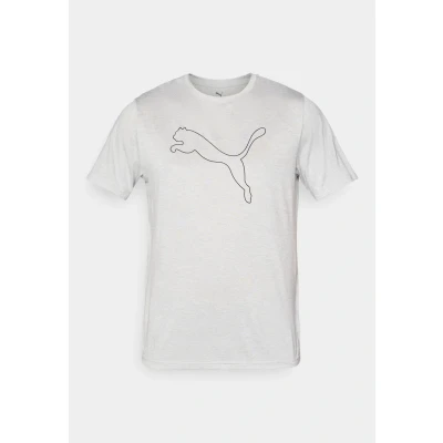 Image of Puma Essential CAT TEE Sports Tshirt, Men&#039;s, Size: XL, Light gray heather