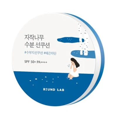 Image of ROUND LAB Birch Juice Moisturizing Sun Cushion SPF 50+ PA++++ 15g