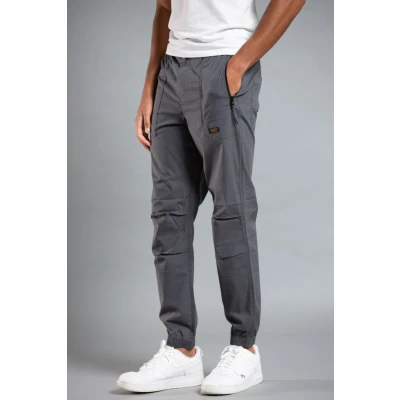 Image of Tokyo Laundry Mens Grey Cotton Cargo Trousers Size 34W/32L