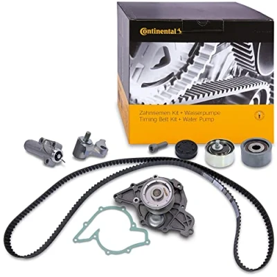 Image of CT1015, CT1015K2, CT1015WP1 Water Pump + Timing Belt Kit CONTITECH with tensioner pulley damper 207 30mm AUDI: A6 C5 Avant